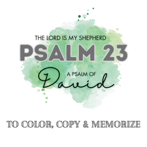 Color the Word: Psalm 23